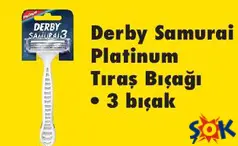 DERBY SAMURAİ PLATİNUM TIRAŞ BIÇAĞI 3 BIÇAK